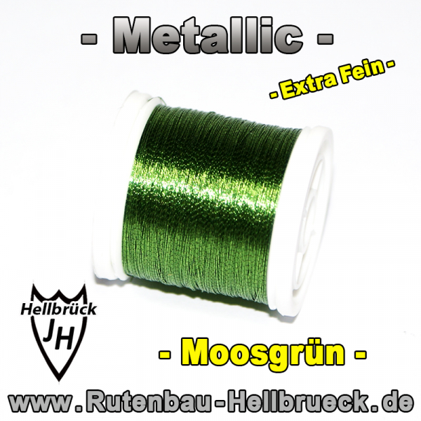 Metallic Bindegarn - Fein - Farbe: Moosgrün - Allerbeste Qualität !!!